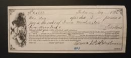 Decorative Promissory Note #6 - 1896 - Other & Unclassified