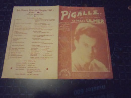 Partitions " Pigalle "  Paroles Et Musique - Altri & Non Classificati