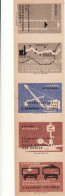 Czechoslovakia - Czechia 5 Matchbox Labels, Velké Kapušany - Broad Gauge Track, Excavator Train Siding - Boites D'allumettes - Etiquettes