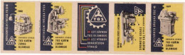 Czechoslovakia - Czechia 5 Matchbox Labels, TOS Kuřím - Olomouc Plant, Production Of Machine Tools - Boites D'allumettes - Etiquettes