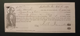 Decorative Promissory Note #10 - 1898 - Other & Unclassified