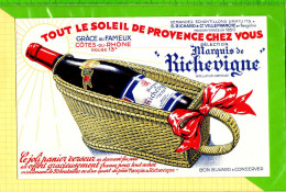 BUVARD & Blotting Paper : Cotes Du Rhone Selection Marquis De RICHEVIGNE - Schnaps & Bier