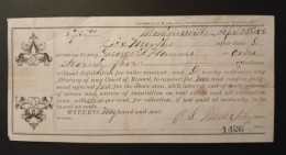 Decorative Promissory Note #13 - 1886 - Other & Unclassified