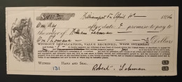 Decorative Promissory Note #18 - 1896 - Other & Unclassified