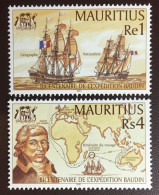 Mauritius 2001 Baudin Expedition 2 Values MNH - Maurice (1968-...)