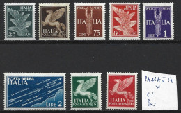 ITALIE PA 11A à 17 * Côte 3 € - Correo Aéreo