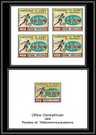 Centrafricaine 015 PA N°88 Mexico 1970 World Cup Football Soccer MNH ** + épreuve De Luxe Deluxe Proof Bloc 4 - 1970 – Mexico
