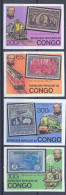 Congo 471 Non Dentelé Imperf N°544/547 Rowland Hill Train Trains MNH ** - Rowland Hill