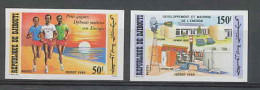 Djibouti N°618/19 Maitrise De L Energie Non Dentelé Imperf MNH ** - Autres & Non Classés