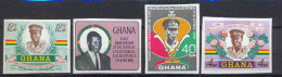 Ghana Non Dentelé Imperf ** MNH N° 315 / 318 KOTOKA 1968 RARE COTE 45 EUROS - Ghana (1957-...)