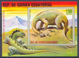 Guinée équatoriale Guinea 044 Préhistoire Prehistorics Dinosaure Dinosaurs Diplodocus Bloc N°304 Cote 8 Euros MNH ** - Guinea Ecuatorial