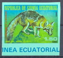 Guinée équatoriale Guinea 051d N°1239 Faune (Animals & Fauna) RENARD GRIS (fox) Non Dentelé Imperf MNH ** - Guinea Ecuatorial