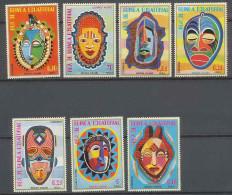 Guinée équatoriale Guinea 105 N°1111/1117 ** Masques Masks Masken MNH ** - Guinea Ecuatorial