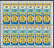 Guinée équatoriale Guinea 136a N°169 Feuilles Sheets Jeux Olympiques Olympic Games Munich Korbut Gymnastique MNH ** - Gymnastique