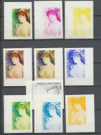 Guinée équatoriale Guinea 213 N°273 Manet Essai Proof Non Dentelé Imperf Orate Tableau Painting Nus Nudes MNH ** - Naakt