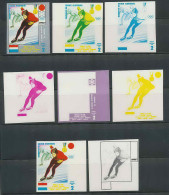 Guinée équatoriale Guinea 334 N°67 Jeux Olympiques Olympic Games Sapporo Essai Proof Non Dentelé Imperf Orate MNH ** - Winter 1972: Sapporo