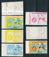 Guinée équatoriale Guinea 419 N°375 Football Soccer Essai Proof Non Dentelé Imperf Orate Muller. MNH ** - 1974 – West-Duitsland