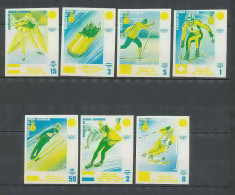 Guinée équatoriale Guinea 450 N°66/72 Jeux Olympiques Olympic Games Sapporo Essai Proof Non Dentelé Imperf Orate MNH ** - Winter 1972: Sapporo