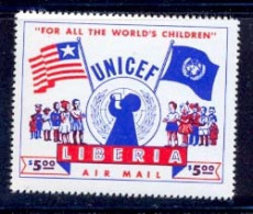 Liberia 019 1954, Mi 460/C77 MNH Children Unicef Essai (proof) (no Blue) MNH ** - UNICEF