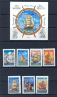 Tanzanie (Tanzania) 003 N°1244/1247 Bateau (bateaux Ship Ships) Voiliers Sailing + Bloc Série Complète MNH ** - Tanzanie (1964-...)