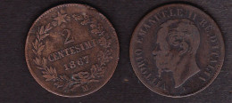 2 CENT.1867M MB VITTORIO EMANUELE II - 1861-1878 : Vittoro Emanuele II