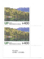 ARGENTINA 2019 LOS ALERCES NATIONAL PARK UP NATURE LANDSCAPES VERTICAL PAIR IN CORNER MNH - Ongebruikt