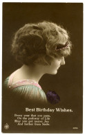 BEST BIRTHDAY WISHES : PRETTY GIRL (HAND COLOURED) - Geburtstag