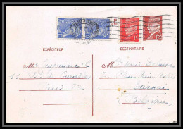 5963 Entier Postal Stationery Guerre War 1939/1945 Pétain Complement Mercure Censuré Paris Pour Tournai Belgique (Belgiu - Oorlog 40-45 (Brieven En Documenten)