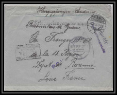 Lettre 1 2843 Prisonniers De Guerre Kriegsgefangenen War 1914/1918 Censuré Saargemünd Merlenbach Roanne Loire 1916 - Oorlog 1914-18