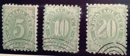 NSW Postage Due Stamps 1891-92 5s, 10s, 20 Shilling ! VF Used Y&T 8-10 (250€) (Australia Timbres Taxe - Oblitérés