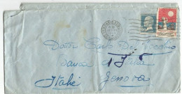 Tuberculosis Tuberculose Label France 1927 Sur Lettre Pour L'Italie Avec Pasteur C.50 - Briefe U. Dokumente