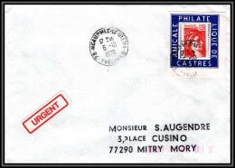 72007 Porte Timbres Neauphle-le-Vieux Yvelines 1978 Amicale Philatelique De Castres Tarn Sabine 1974 Lettre Cover France - 1977-1981 Sabine De Gandon