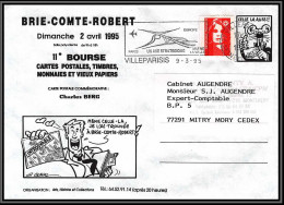 72677 Porte Timbres Brie Comte Robert 1995 Marianne Du Bicentenaire Lettre Cover France - 1989-1996 Maríanne Du Bicentenaire