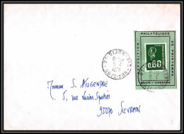 73030 Porte Timbres 1975 Exposition De Printemps Dijon Chenove Bequet Lettre Cover France  - 1971-1976 Marianne De Béquet