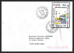 73368 Porte Timbres Bicentenaire De La Révolution Le Mee Sur Seine Et Marne  1989 Lettre Cover France  - Révolution Française