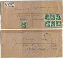 Nigeria Registered CV Egborode Sapele 8nov1962 X UK Nicely Franked With Oyo Carver D3 In Block6 +1 - Nigeria (1961-...)