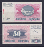 BOSNIA HERZOGOVINA  -  1992 50 Dinara UNC/aUNC  Banknote - Bosnië En Herzegovina