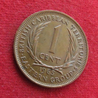 East Caribbean States 1 Cent 1965 KM# 2 *V2T British Caribbean Territories Caraibas Caraibes Orientales Eastern - Territoires Britanniques Des Caraïbes