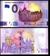 Billet Touristique 0 Euro Souvenir - 2023 - CHATEAU D'AZAY-LE-RIDEAU - Essais Privés / Non-officiels