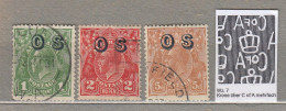 AUSTRALIA Service OS 1932 Used(o) Mi 8,9,10 #34396 - Dienstzegels