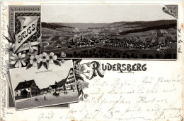 Gruss Aus Rudersberg - Litho - Waiblingen