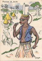 Illustration Africaine - Illustrateur P HUGUET - Provisions  De Bouche - Huguet