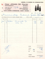 Johan De Pauw Eeklo 1977 / Bier Water Bière Eaux - Alimentare