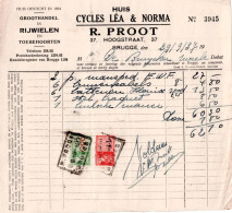 Proot Brugge 1937 / Cycles Léa Norma / Fiets Bicyclette - Documenten