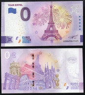 Billet Touristique 0 Euro Souvenir - TOUR EIFFEL - 2022 - Essais Privés / Non-officiels