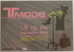 MODE / VETEMENT ET CHAUSSURE Sur Cintre / Porte Manteaux - Carte Publicitaire TMode Salon Créateurs Mode - Mode