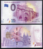 Billet Touristique 0 Euro Souvenir - 2019-1 - PALAIS DE LA DECOUVERTE - Essais Privés / Non-officiels