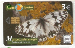 P-583 TARJETA DE LA MARIPOSA MELANARGIA DE 3 EUROS Y FECHA DEL 03/06   (NUEVA-MINT) - Privatausgaben