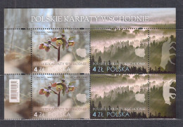 POLAND 2023 POLISH EASTERN CARPATHIANS BLOCK Of 4 N MNH** - Unused Stamps