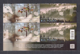 POLAND 2023 POLISH EASTERN CARPATHIANS BLOCK Of 4 MNH** - Nuovi